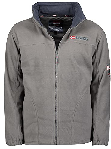 Geographical Norway Texas - Chaqueta de forro polar para hombre, color gris, talla M