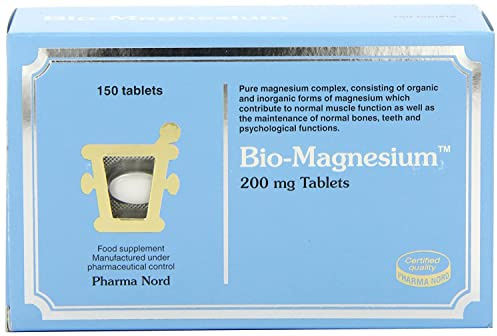Pharma Nord Bio Magnesium 200mg | Muscle & Bone Support |150 Tablets | Supports normal energy metabolism and helps reduce tiredness and fatigue with essential daily magnesium.