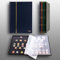 Prophila Collection 16 Schwarze Seiten A4 Briefmarken-Einsteckbuch blau