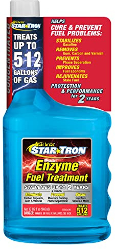 STAR BRITE Star Tron Enzyme Fuel Treatment - Concentrated Gasoline Formula - 1 oz. Treats 16 Gallons - 32 OZ (093032)