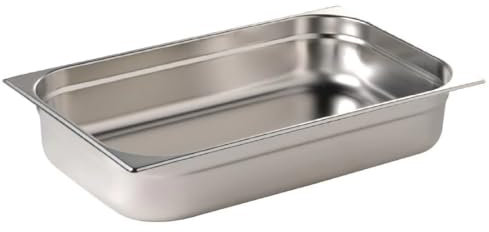 Vogue K903 acero inoxidable 1/1 Gastronorm Pan, 65 mm
