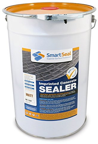 Smartseal Matt Finish Concrete Sealer - Easy to Apply for Driveways and Patios - Durable Outdoor Sealer for Stamped and Patterned Surfaces (25 Litres)