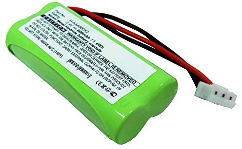subtel, batteria compatibile con Philips Xalio 300, Kala 300 Vox, Aleor 300 (600mAh, 2.4V) Batteria di ricambio 60AAAH2BMX,T356,T372