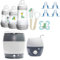MAM Set 3 - Startset - Flaschen Sauger Sterilisator Flaschen- & Babykoster - Neutral + gratis Geschenk