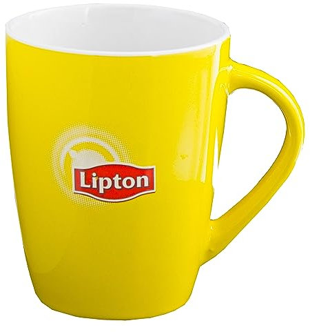 Lipton Tasse à thé, Gobelet, Tasse à Café, Mug, Jaune, Céramique, 150 ML