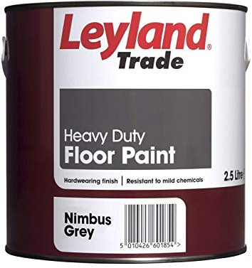 Leyland Trade Heavy Duty Floor Paint - Nimbus Grey 2.5L