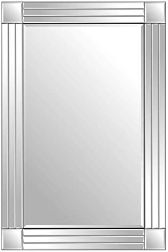 Silver Triple Bevelled Venetian Wall Mirror 3Ft X 2Ft (91cm X 61cm)