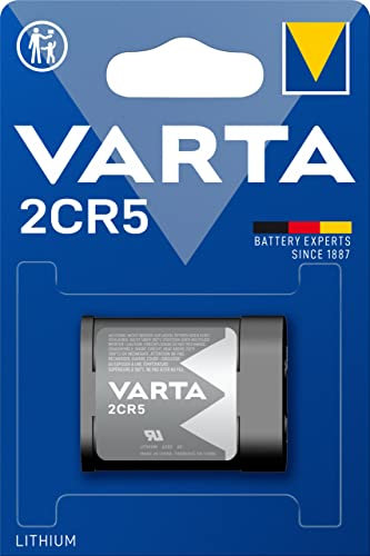 Varta Pila de litio Professional Lithium 2CR5, paquete de 1 unidad, gris