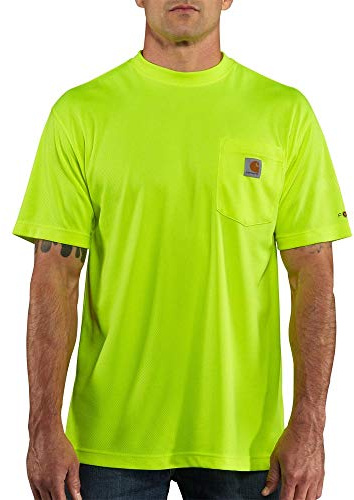 Carhartt Men's Force Relaxed Color Enhanced T-Shirt, Brite Lime, X-Large