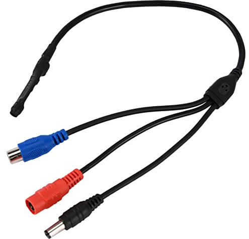 Beehive Filter Microphone Audio Mini Microphone Haute Sensibilité pour Caméra de Sécurité CCTV, Compatible avec DVR, Magnétoscope, Téléviseur, etc.