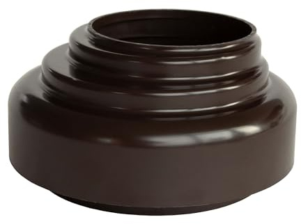 INEFA Tuyau Descente Connecteur Vidange 75mm Marron Foncé Raccord Pluvial