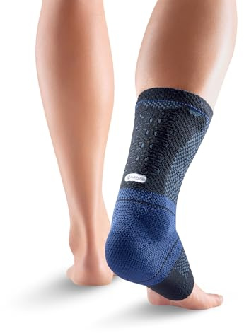 Bauerfeind AchilloTrain ankelbandage – ventilerande stickat ankelbandage för målinriktad avlastning av hälsenan utan att begränsa rörligheten – herr, svart, 4