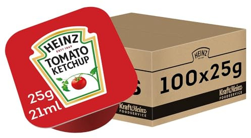 Heinz Tomato Ketchup, 25 g (Pack of 100)