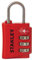 Stanley TravelMax TSA Zahlenschloss 30mm rot Sicherheitsindikator 3-stellig S742-055, Schloss, Bügelschloss