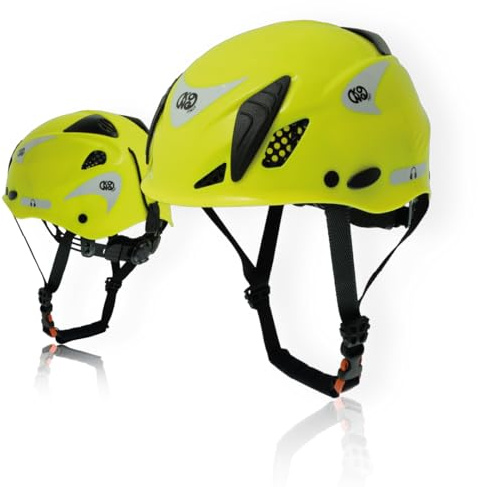 Kong. Mouse Sport. Casco da Arrampicata, Alpinismo, Vie Ferrate. Casco di Sicurezza con Imbottitura interna. CE EN 12492. 375g. Taglia Unica. Regolabile 52-64cm Made in Italy.
