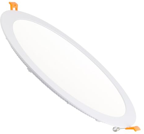 LEDKIA LIGHTING Placa LED 24W Circular SuperSlim Corte Ø 275 mm 3000K Blanco Cálido