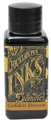 Diamine 30ml Golden Brown fountain pen ink bottle