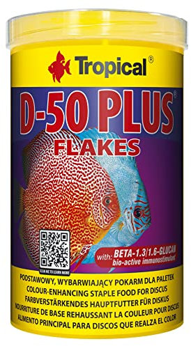 Tropical D-50 Plus Flockenfutter, 1er Pack (1 x 1 l)