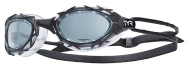 TYR Nest PRO Occhialino da Nuoto E da Triathlon, Unisex – Adulto, Smoke/Black/Black, M