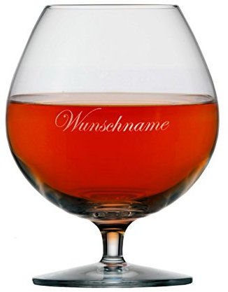 Stölzle Lausitz Graviertes Weinbrandglas Schwenker 585 ml mit eigenem Namen