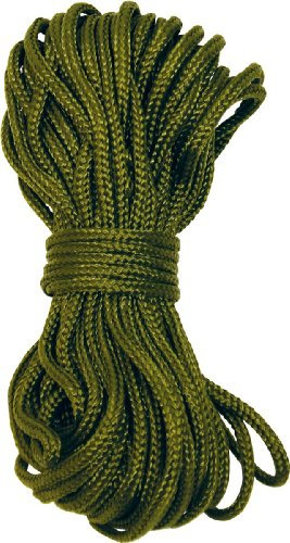 Paracord Green Rope | Para Cord Perfect as a Climbing Rope, Flagpole Rope and Strong String for Outdoor Use by BCB/Bushcraft Equipment (50kg Tensile Strength )