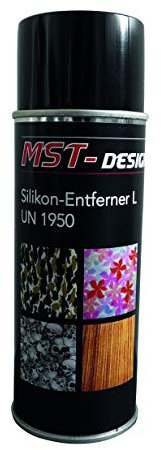 Silikonentferner I Entfetter I Reiniger I Spraydose 400 ml I MST-Design I Anwendbar bei allen Reinigungs- und Entfettungsarbeiten von Kunststoff- und Metallteilen vor der Lackierung I Löst Silikonrückstände