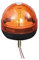 Maypole 12/24V 40x3W LED Amber Flashing Warning Single Bolt Fixing Beacon Vans, Tractors, Recovery Vehicles, Forklifts
