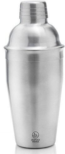 Bredemeijer Leopold Vienna Shaker da Cocktail da 500 ml, Inossidabile 304, Grigio Acciaio, 88x88x208mm
