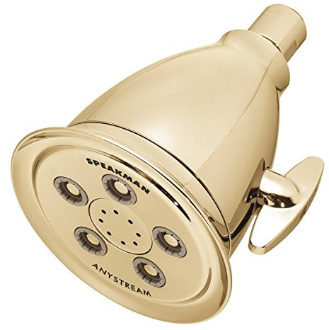 Speakman, Polished Brass S-2005-HB-PB Hotel Anystream High Pressure 2.5 GPM Adjustable Shower Head