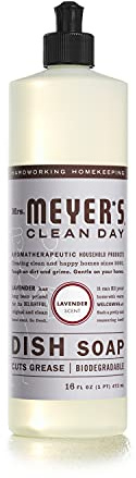 Liquid Dish Soap, Lavender 16 Ounces