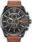 Diesel Herren Mega Chief Chronograph, 51 mm Gehäusegröße, Edelstahluhr