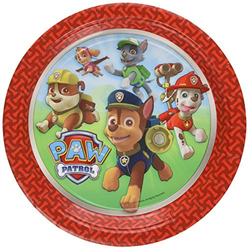 Amscan - 999133 - 8 Assiettes Paw Patrol - 18 cm
