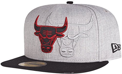 New Era 59Fifty Cap - SCREENING Chicago Bulls grau - 7 3/8