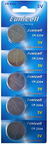5 x CR2354 utan infällningsspår 3 V litium knappcell (listerfel (5 batterier)