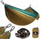 NATUREFUN Ultraleichte Reise Camping Hängematte | 300kg Tragkraft (275 x 140 cm) Atmungsaktiv, Schnelltrocknendes Fallschirm Nylon | 2 x Premium Karabiner,2 x Schlingen| Drinnen Draußen Garten