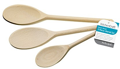 KitchenCraft Wooden Cooking Spoons (Set of 3)