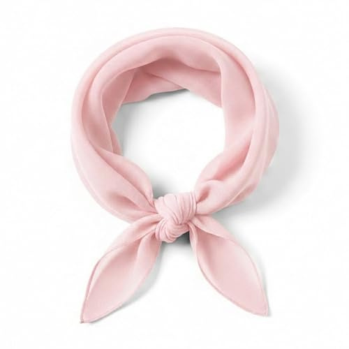 TigerTie Dam chiffong Nickitduk i enfärgad enfärgad – halsduk storlek 50 cm x 50 cm – tillverkad i Italien