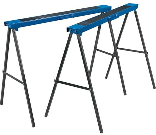 Draper Caballetes plegables 52072, 1000 mm x 800 mm, par, color azul