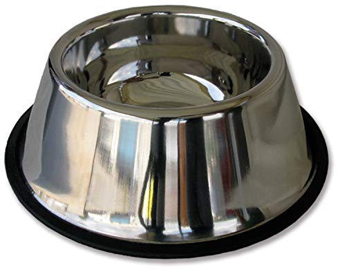 Arquivet Comedero o Bebedero de Acero Inoxidable para Perros - 900 ml/25 cm - Muy Recomendado para Raza Cocker - Plato para Perros - Accesorios caninos - Antideslizante, 1 Unidad (Paquete de 1) (8435117824690)