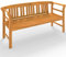 Casaria® Gartenbank Wetterfest Holz FSC®-Zertifiziert 480kg Belastbar 3-Sitzer Armlehne Rückenlehne 158x43cm Garten Balkon Holzbank Eukalyptus Braun