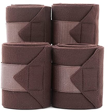 Merauno Set di 4 bende per allenamento in pile da dressage