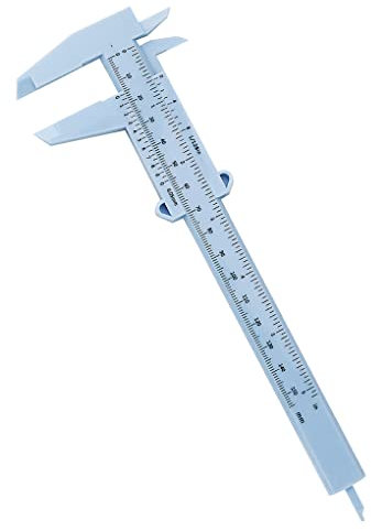 Allayu Bricolage 150mm Pied à Coulisse Mini règle Multifonction jauge de Mesure Double échelle Outil de Mesure Travail du Bois Travail des métaux, Bleu