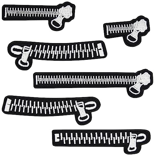 Toppa Ricamata da Applicare: Set di Toppe Con Cerniera per Cucire/Stirare | Applicazione per Tutti i Tessuti | Divertenti Adesivi | Diverse Dimensioni | 80x80mm