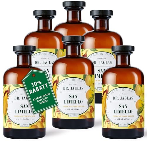 Alkoholfreier Aperitif - San Limello, San Pompello, San Orangello & Herber Hibiskus (San Limello, 6x 500ml)