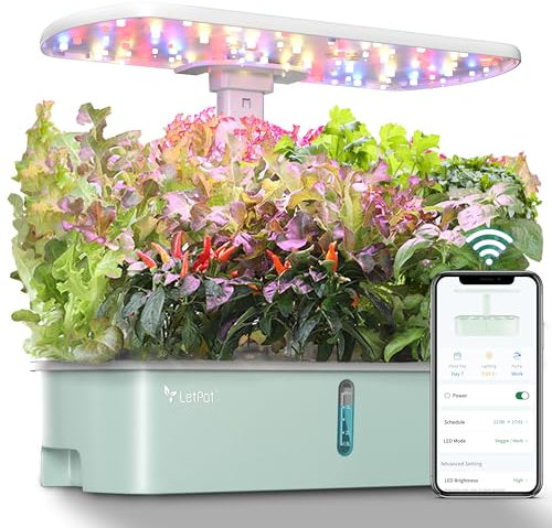 LETPOT LPH-Air - Kit di 10 cialde per coltivazione idroponica, da giardino intelligente, controllato tramite APP e WiFi