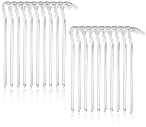 alwaiiz 20 picchetti per tenda, 18 cm, in metallo, in alluminio, per escursioni, pesca, avventura, picnic