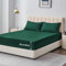 Aisbo Spannbettlaken 160x200cm Bettlaken Boxspringbett - Bett Laken Dunkelgrün 160x200 aus Premium Mikrofaser, weiches Spannbetttuch 160 x 200 Steghöhe 40cm für Wasserbett Bed Fitted Sheet