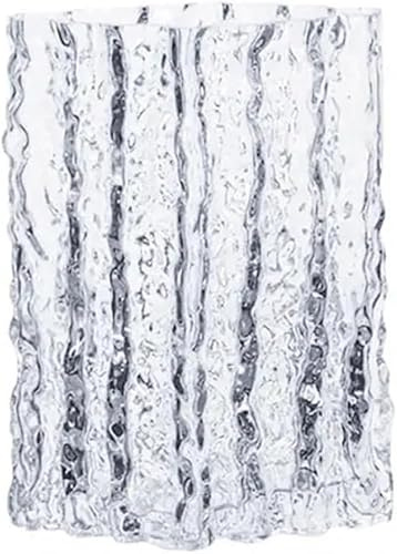 CLSDRZC Transparent Glacier Glass Vase Hydroponics Flowers Pots Desk Decoration Flower Arrangement Floral Vases Decor(D)