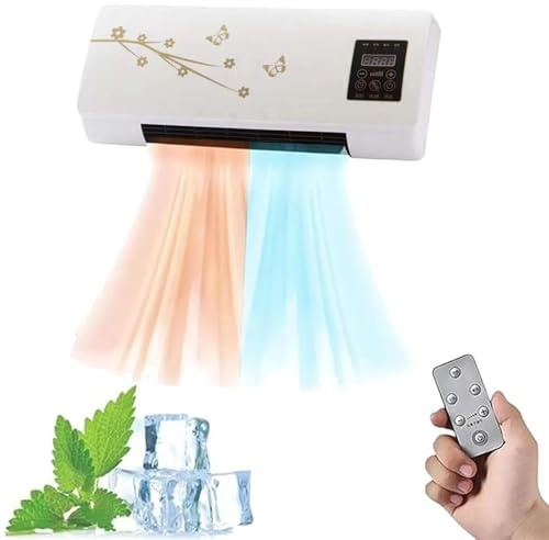 Portable Ductless Air Conditioner,2000W Portable Electric Convector Heater Radiator with Natural/Warm Wind for Bedroom Living Room(C)