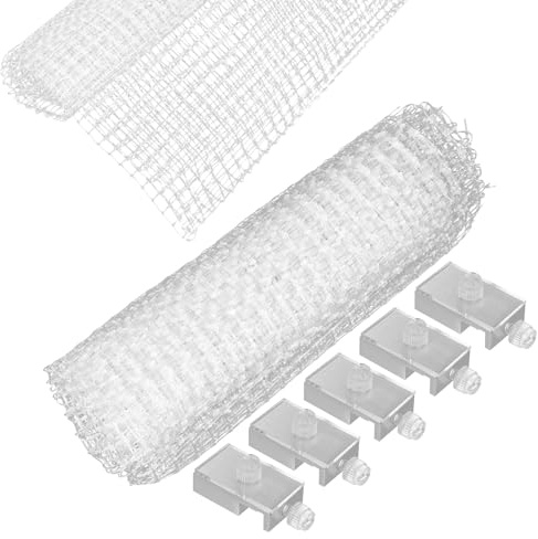 Beaupretty Red Antiescape para Peceras Ajustable Tamaño S, Malla Práctica y Resistente para Acuario, Cubierta de Red Anti-Saltos para Peces y Protección de Tanque, Adecuado Varios Estilos